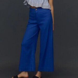 Maeve by anthropologie linen cropped pants.